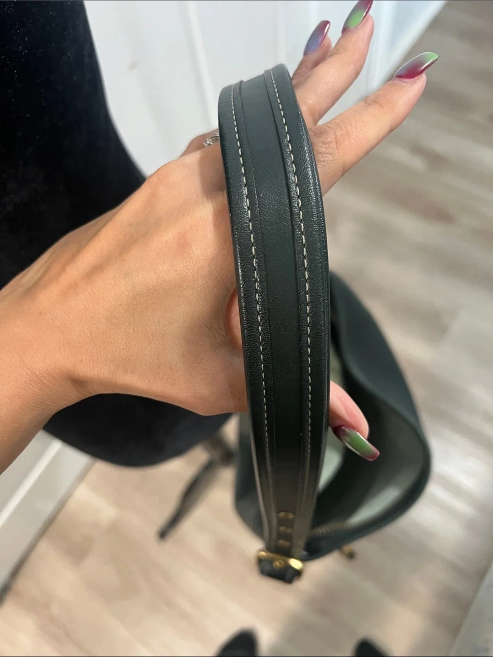 COACH Andie Forest Green Glovetanned Leather Tote - Picture 14 of 14